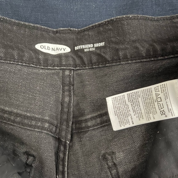Old Navy - Stiff Denim Boyfriend Short- Size 10 - Picture 2 of 3